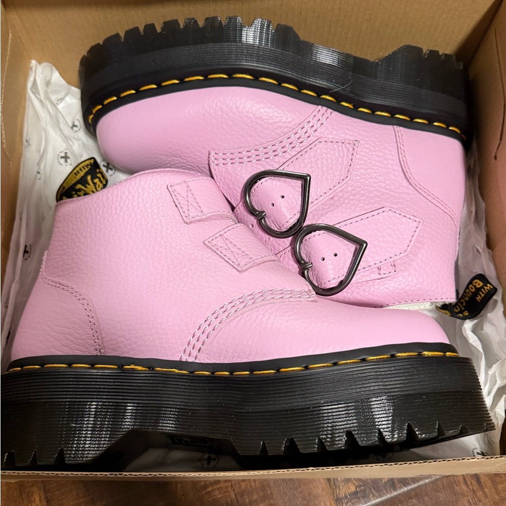 Dr. Martens Pink/Lav Combat Booties